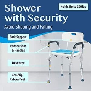 Shower chair for elderly