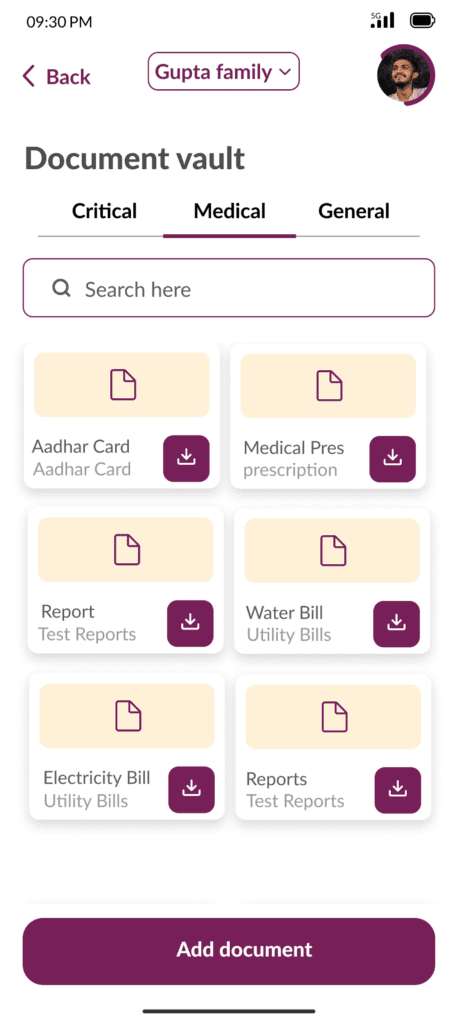 Senior care app vault img